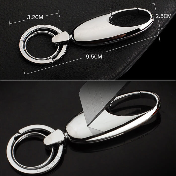 Minimalist Cool Car Guy Keychain