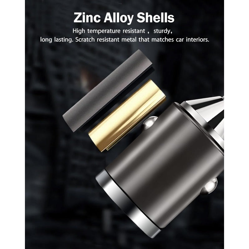 Ultra-Compact Dual Port Car Charger