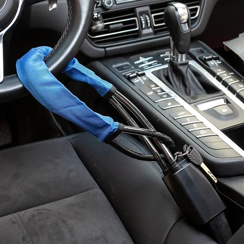 DrivePrime SecureLock™ — Premium Universal Anti-Theft Steering Lock