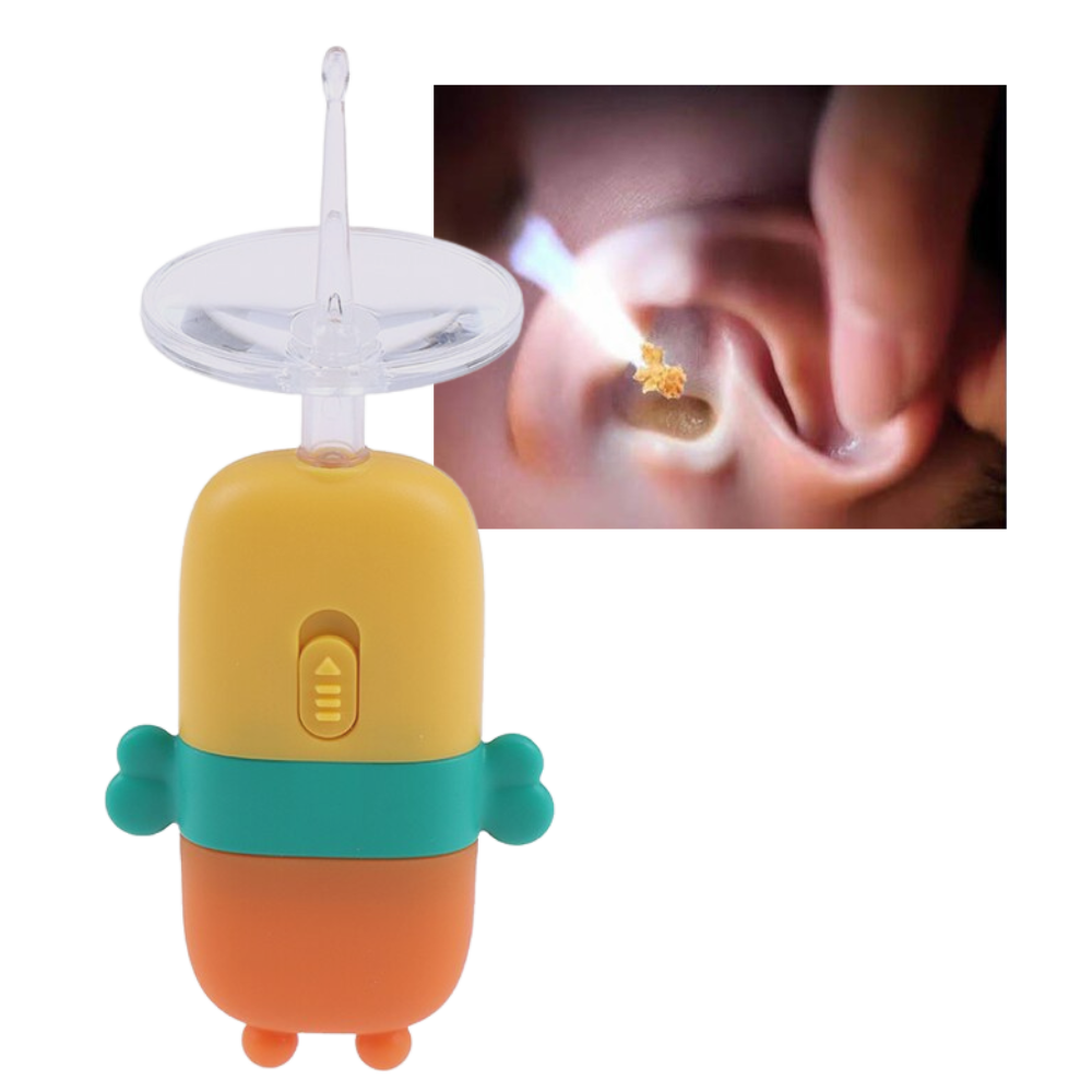 Cuillère nettoyante lumineuse pour oreilles de bébé