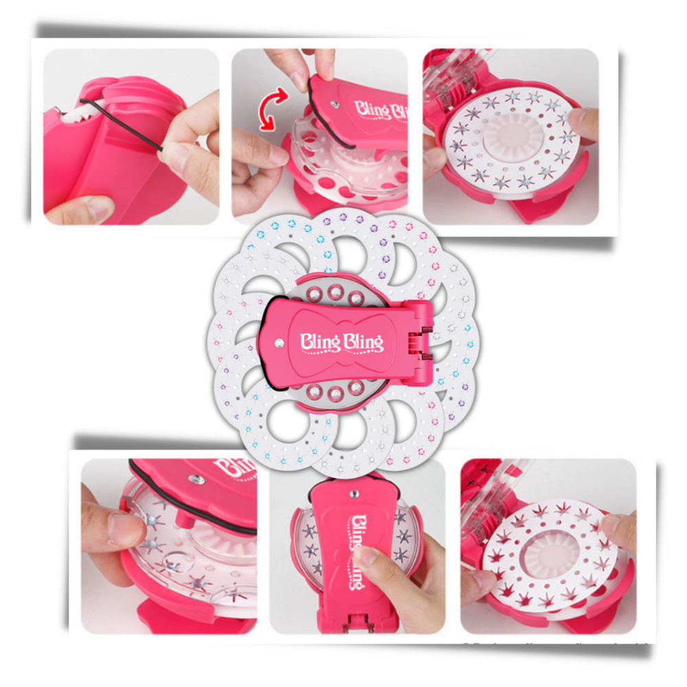 Kit de fixation de diamants pour cheveux et vêtements