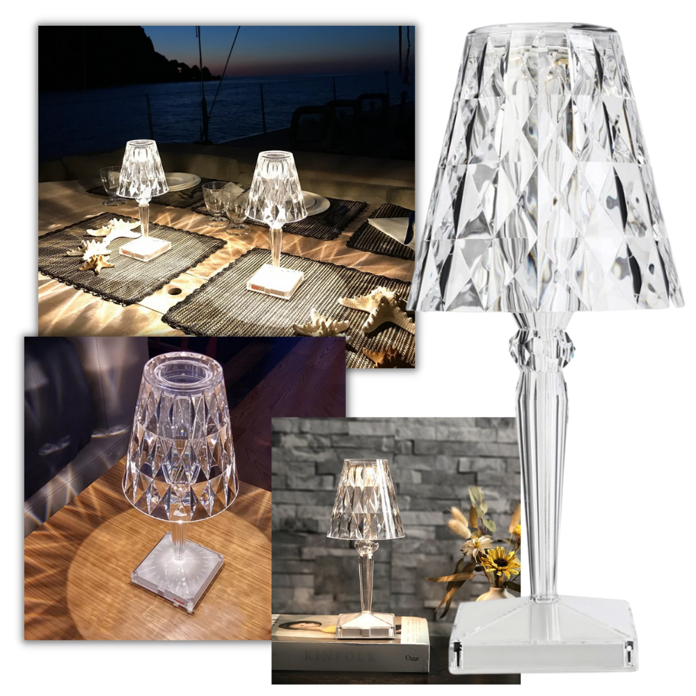 Lampe de bureau en cristal acrylique