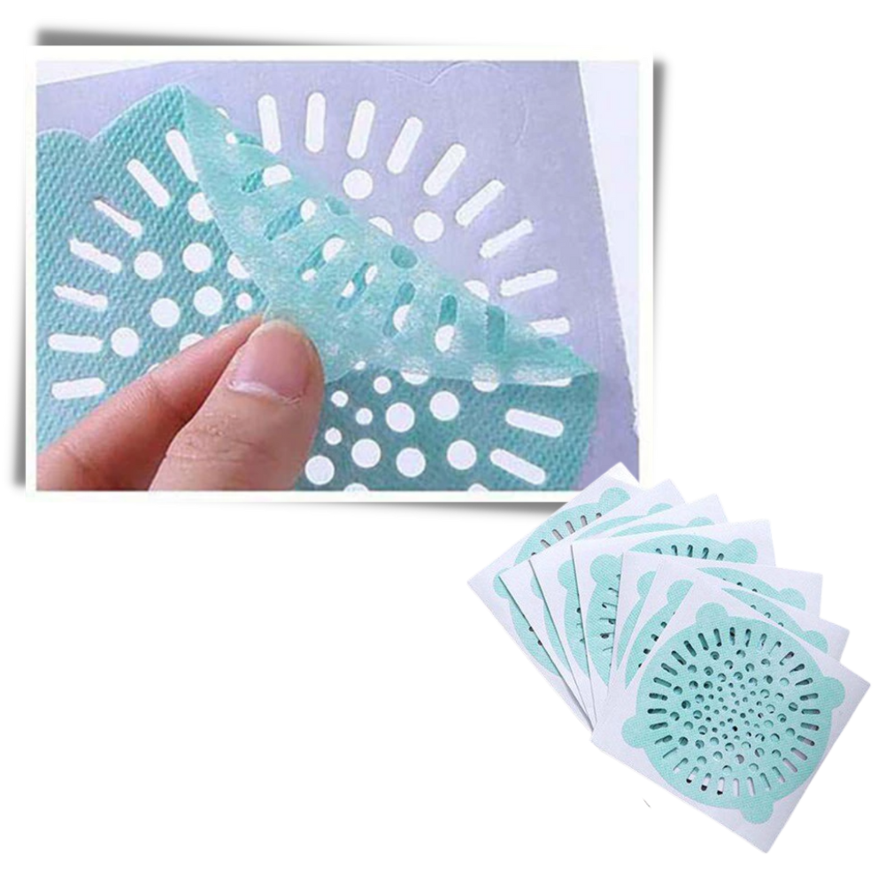 Lot de 10 filtres d'évacuation jetables adhésifs