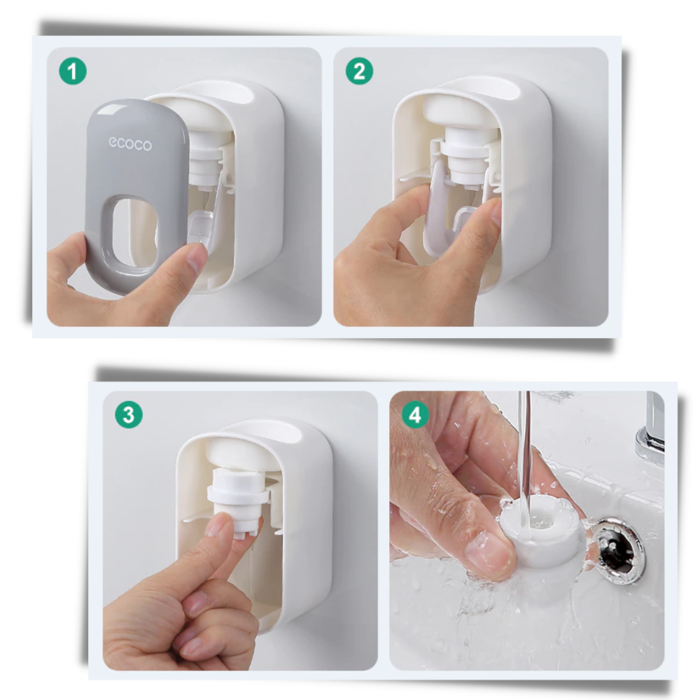 Distributeur de dentifrice mural