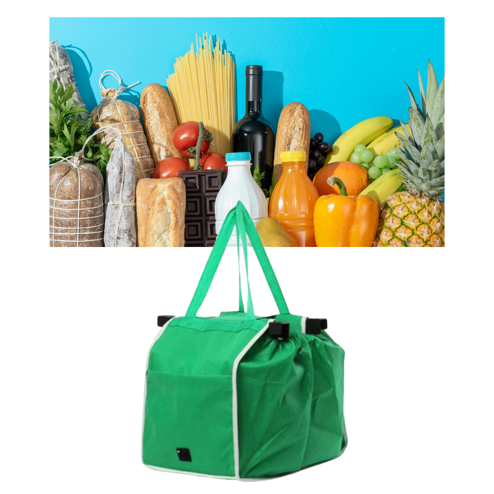 Sac à provisions réutilisable pour chariot