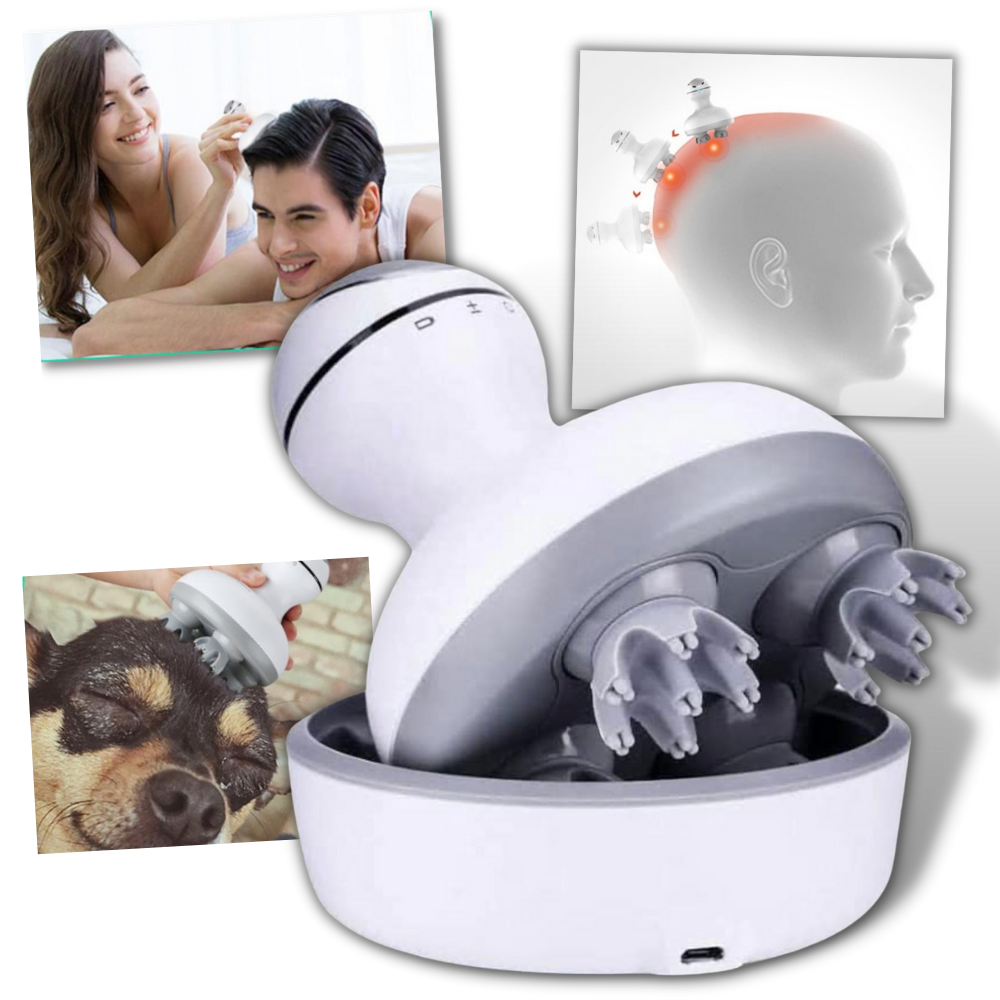 Masseur de cuir chevelu sans fil