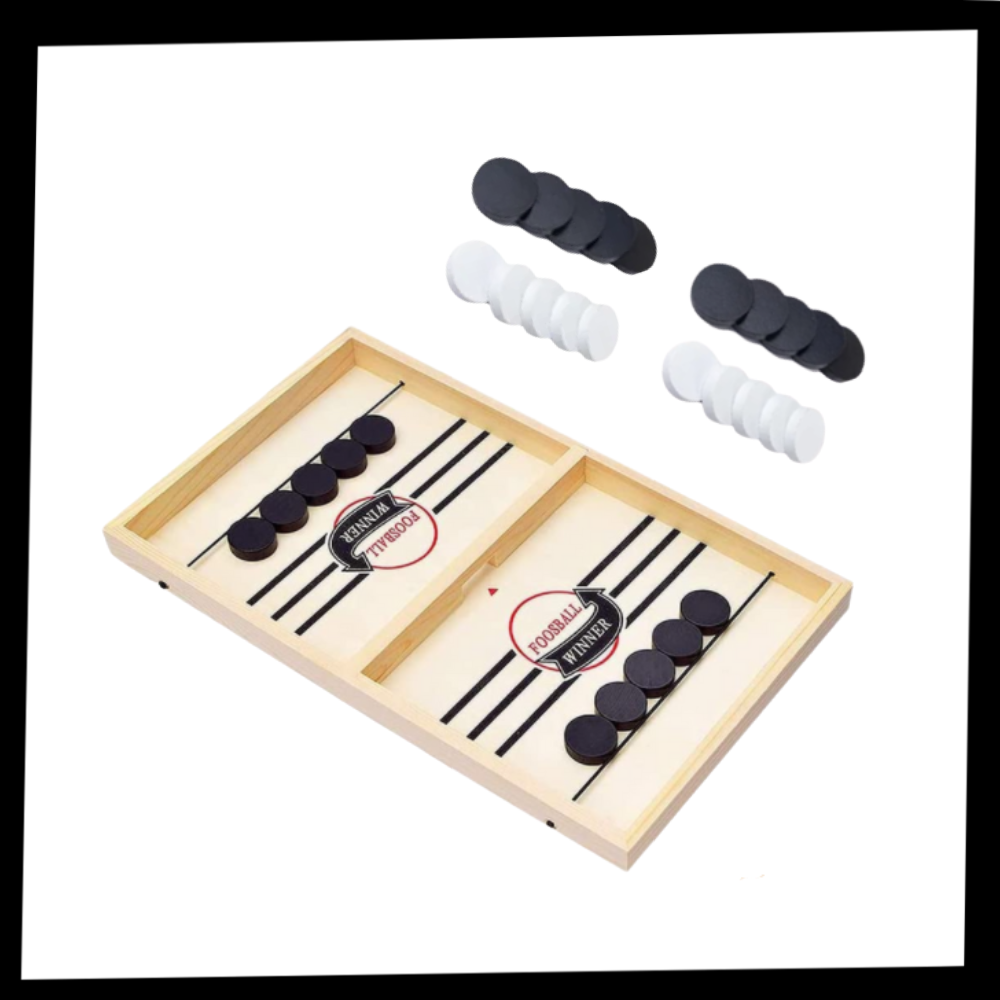 Jeu de hockey sur table en bois