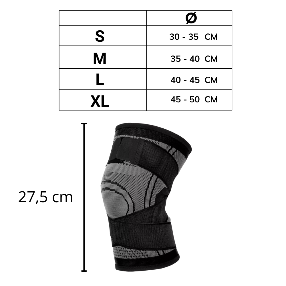 Manchon de compression pour le genou