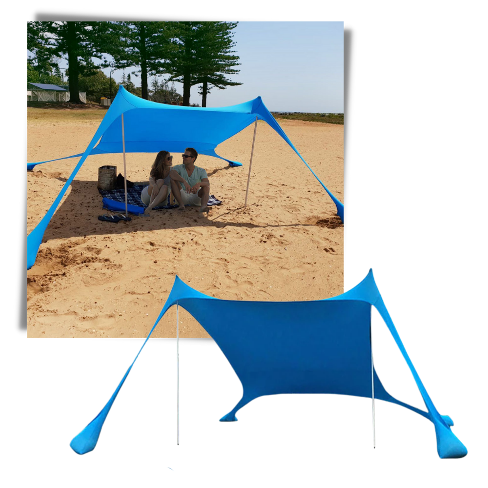Tente d'ombrage légère pour la plage