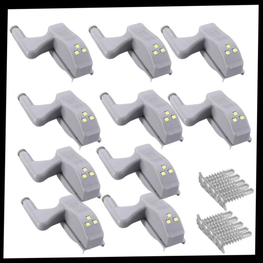 Lot de 3 lumières LED pour charnières