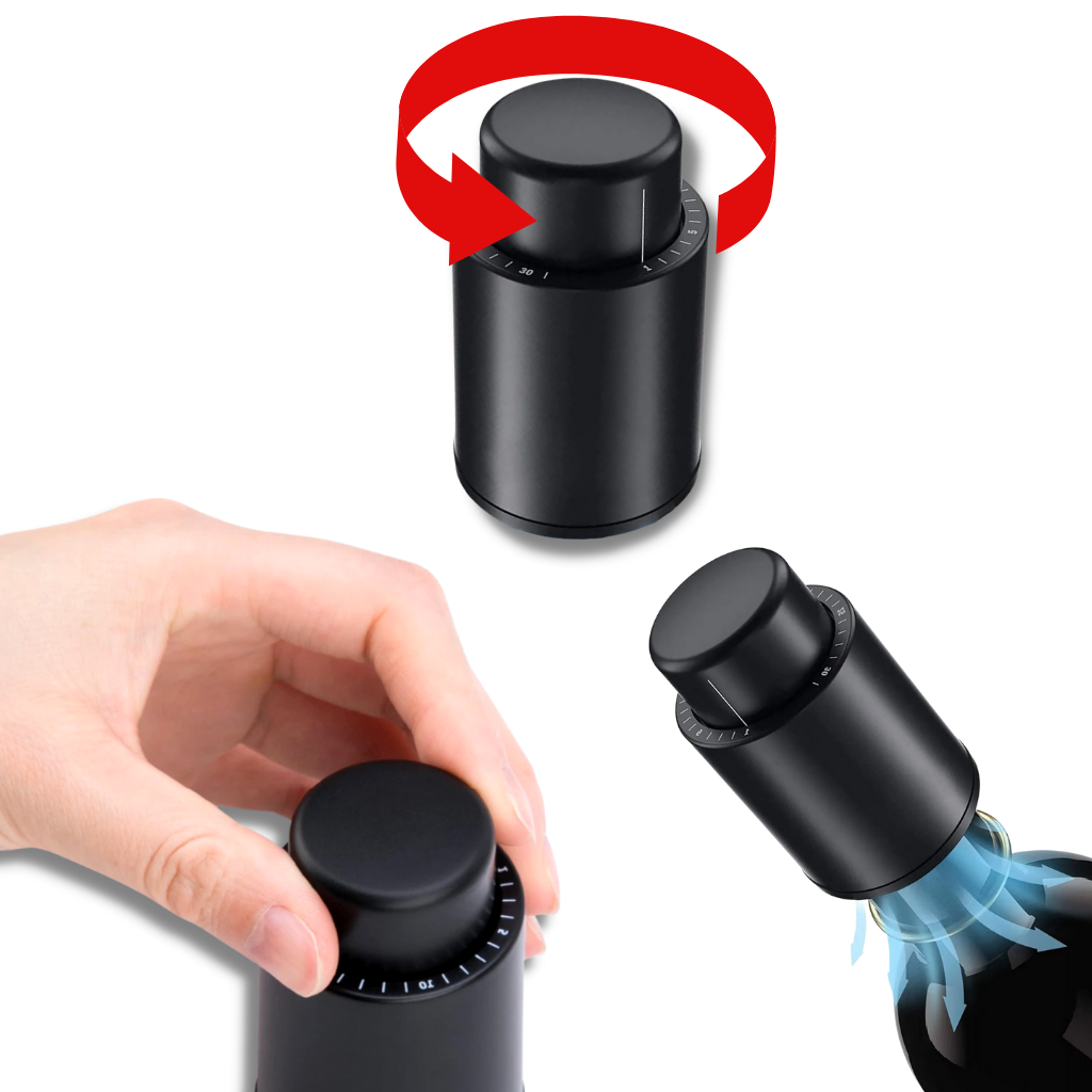 Bouchon vide d'air pour bouteilles de vin