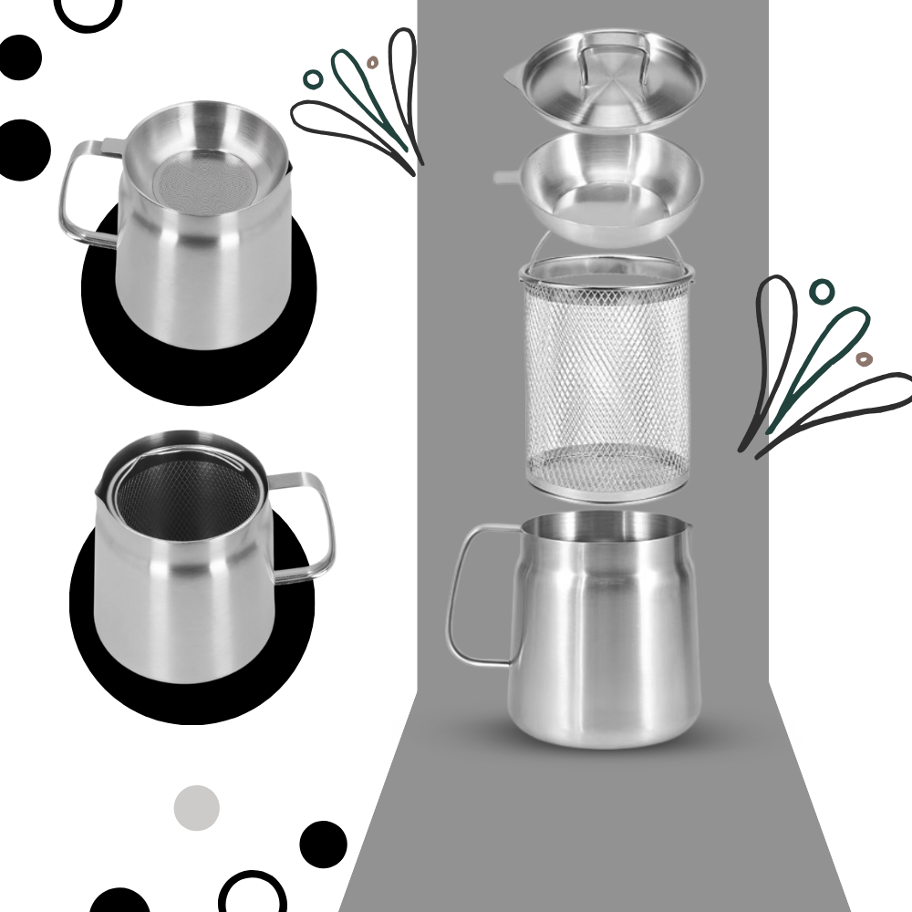 Friteuse en acier inoxydable 2 en 1