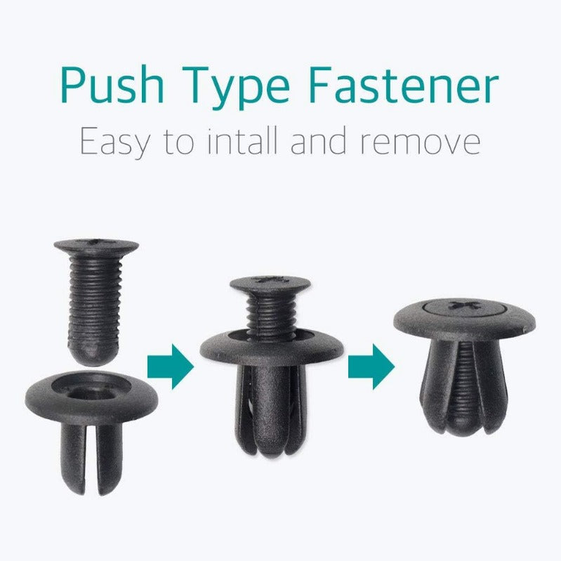 Universal Push-Type Automotive Fastener Clips