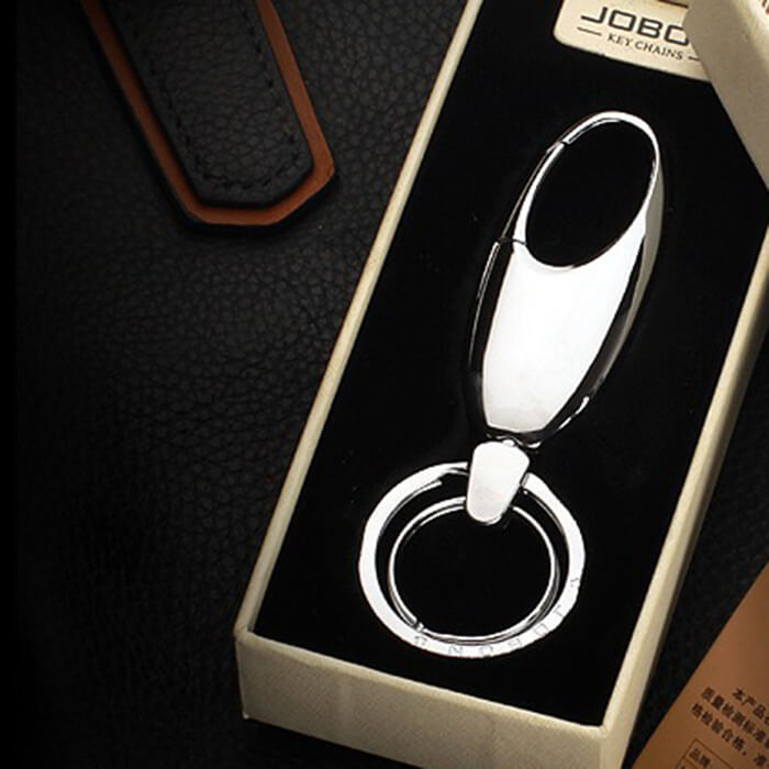 Minimalist Cool Car Guy Keychain