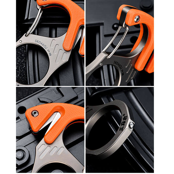 Car Window Breaker & Seatbelt Cutter Keychain