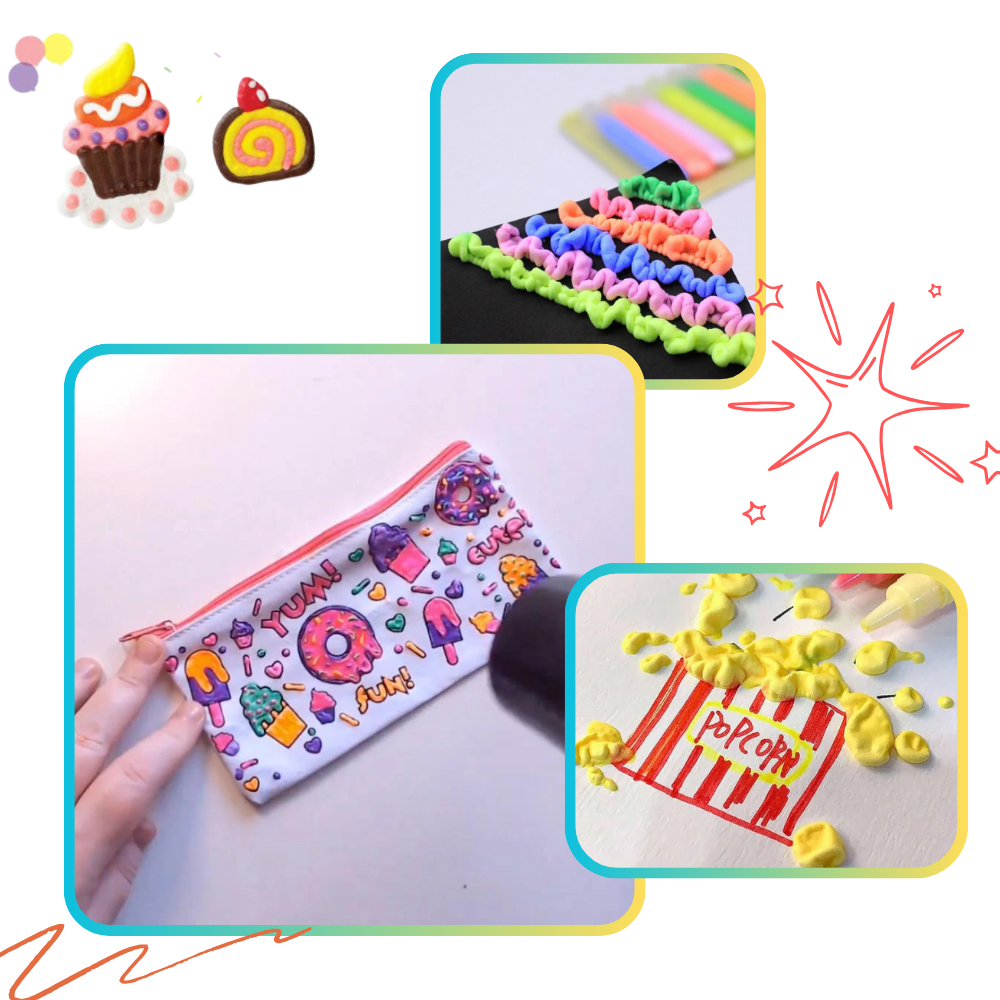 3D Puffy Bubble Popcorn Pen