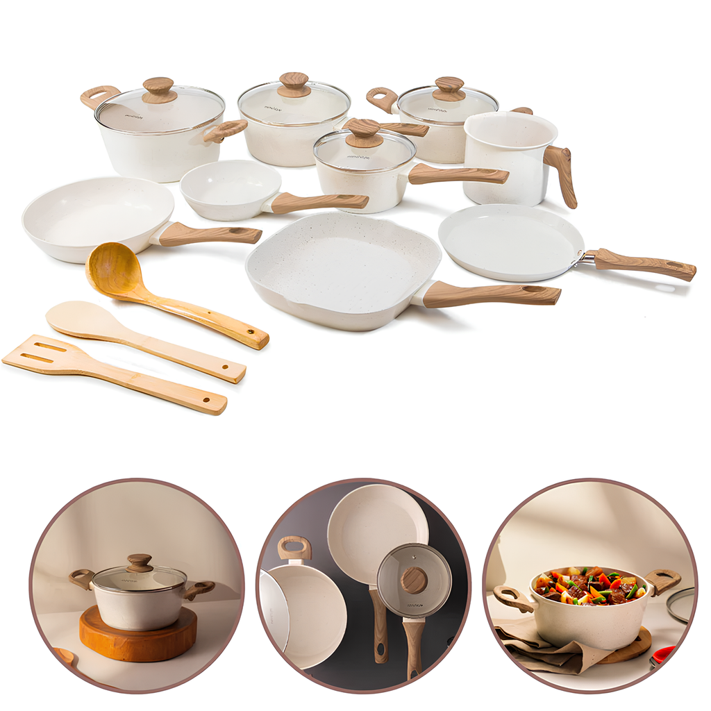 🔥 OFFRE SPÉCIALE : 9 Casseroles + 13 Ustensiles Offerts – Choisissez Votre Couleur Préférée !