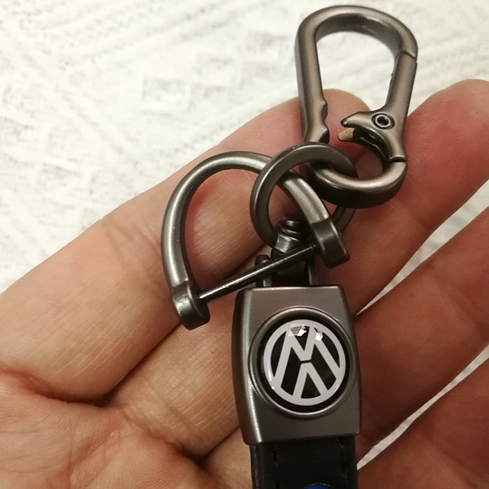 Leather Car Keychain with Customized Logo