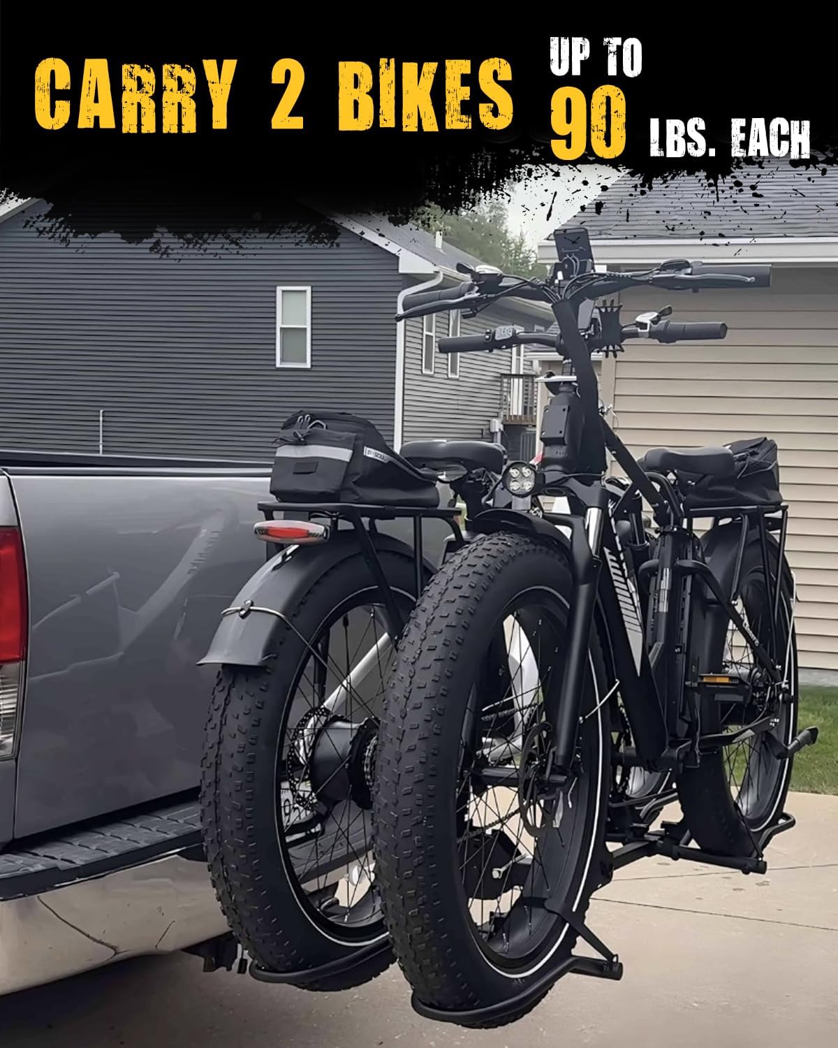 2 Bike Racks for Tow Hitch 180 lbs Capacity for Bikes for Car SUV Pickup Truck RV Camper - 2 inch Receiver