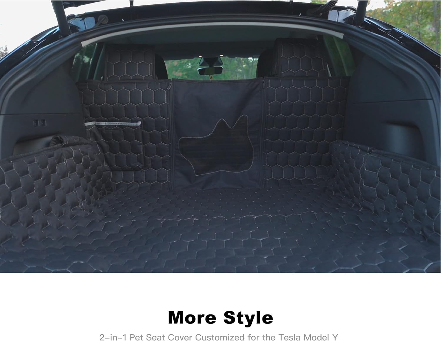 Dog Seat Covers for Back Seat, Dog Car Seat for Tesla Model Y2020-2022& SUV Cargo Liner