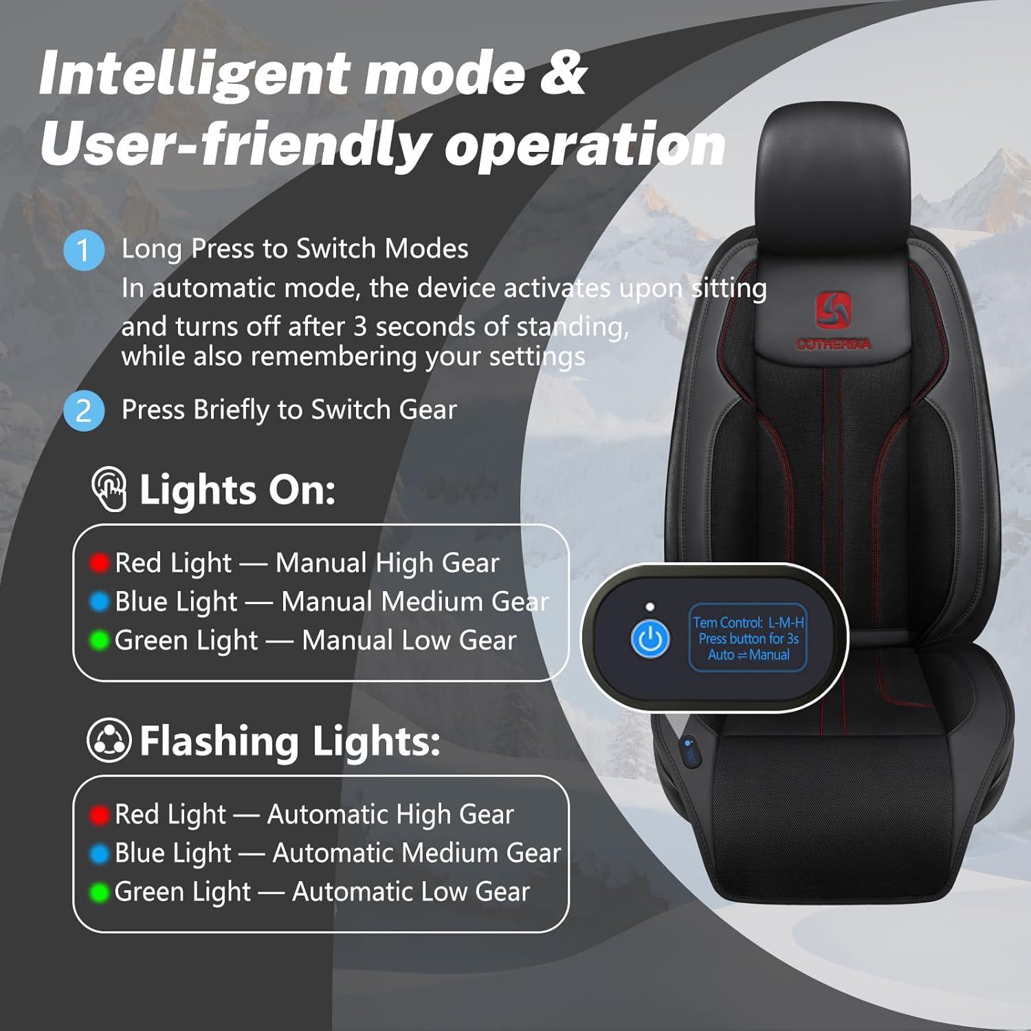 12V Cooling Car Seat Cushion Front Seat