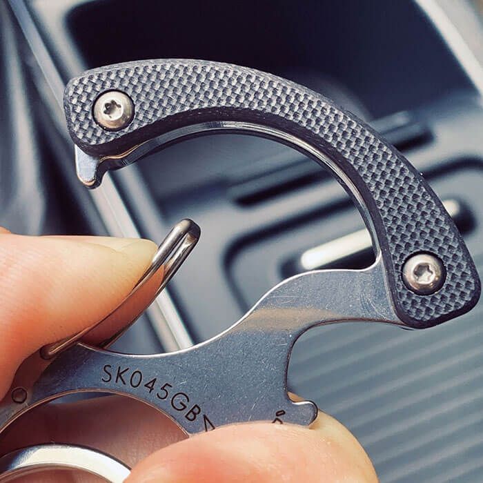 Car Window Breaker & Seatbelt Cutter Keychain