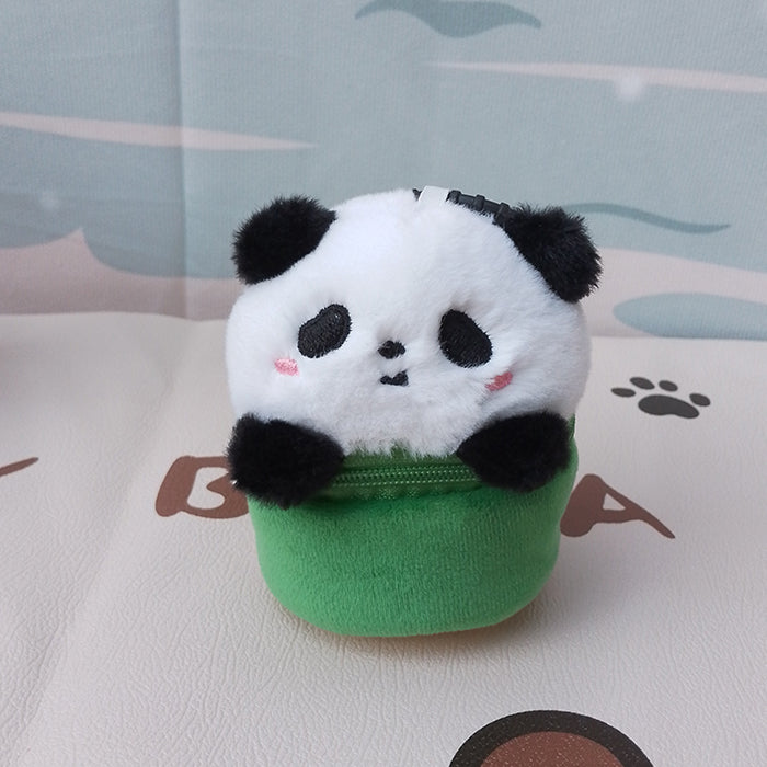 2pcs/set Plush Capybara Coin Purses Keychain Charm