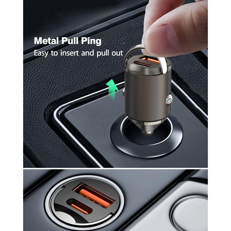 Ultra-Compact Dual Port Car Charger