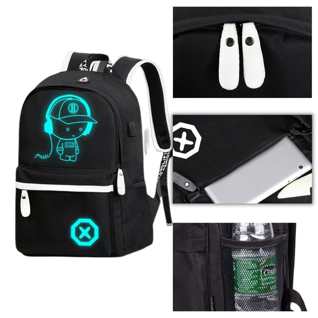 Sac à dos lumineux pour ordinateur portable