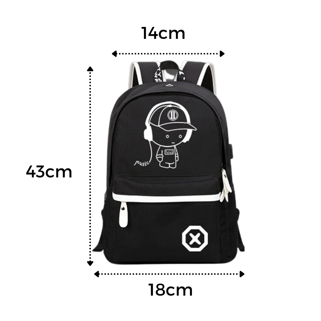 Sac à dos lumineux pour ordinateur portable