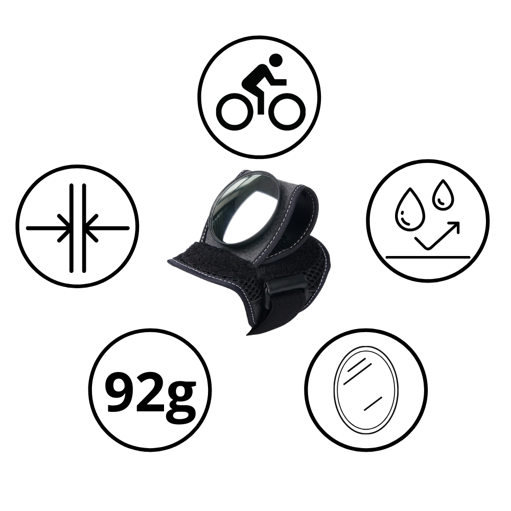 Rétroviseur de poignet pour bicyclette