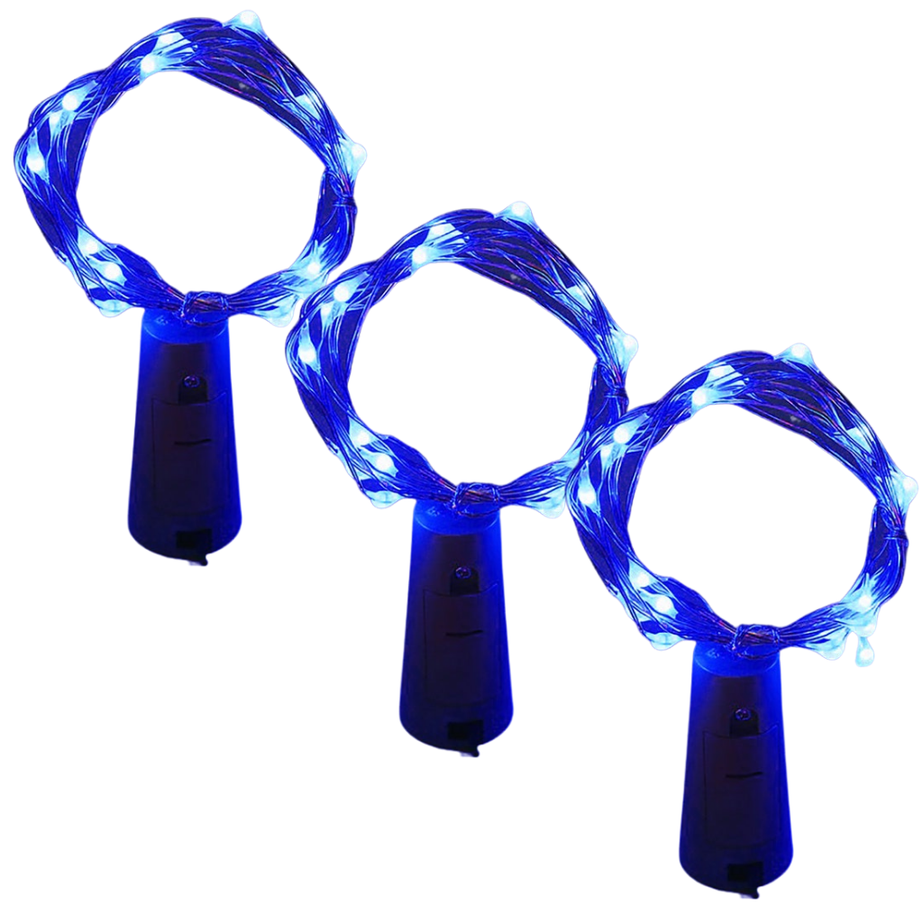 Bottle string LED light with cork (pack of 3)
