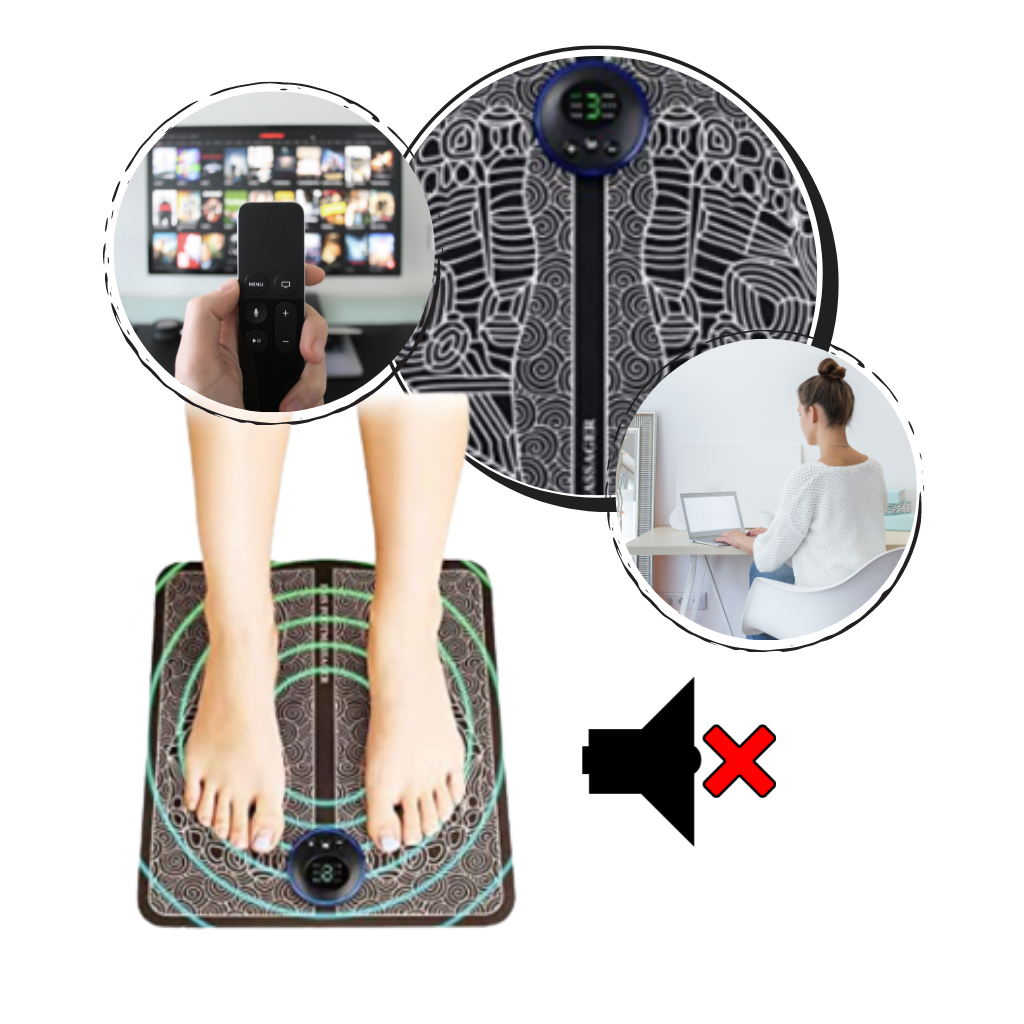 Tapis masseur de pieds électrique EMS
