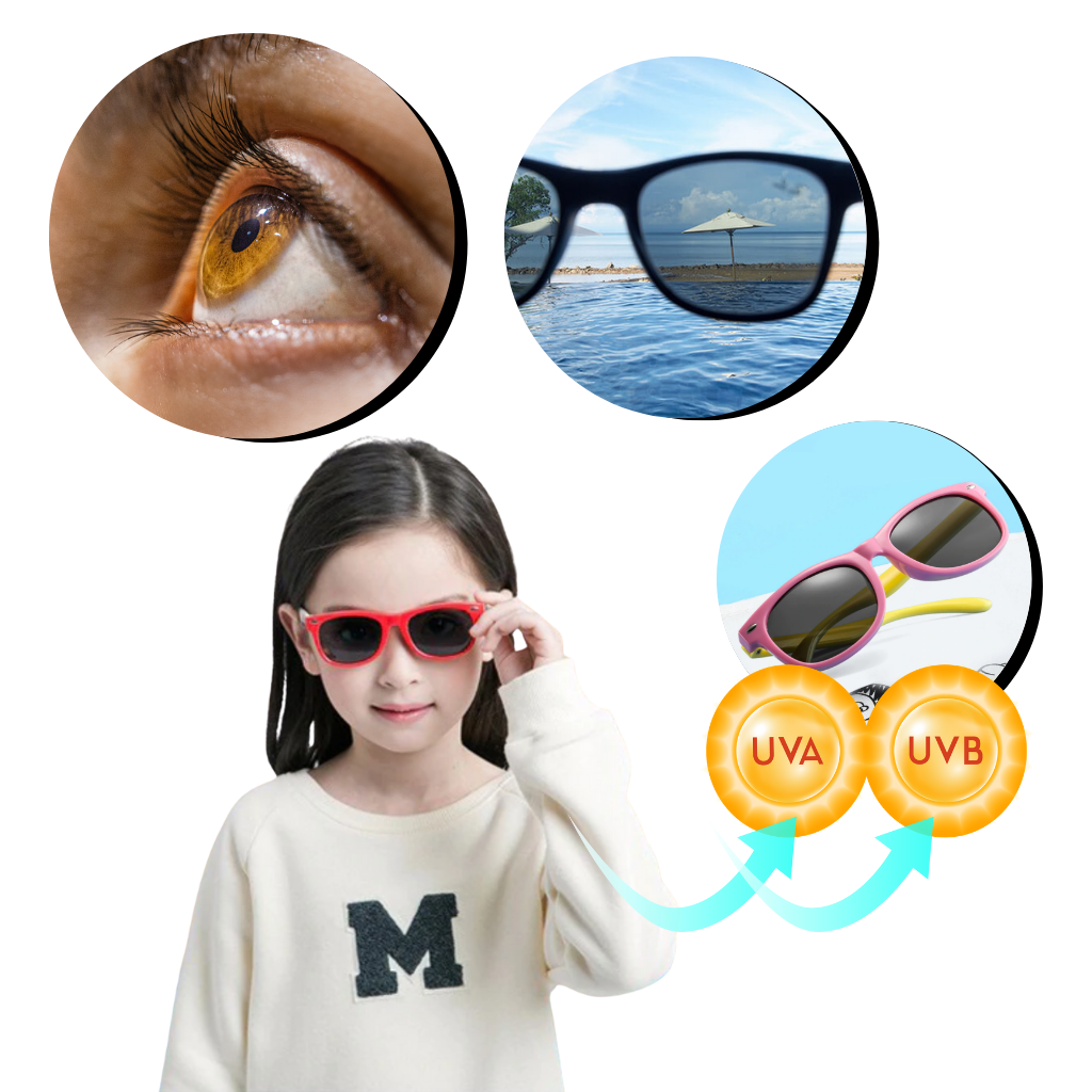 Lunettes de soleil pour enfants polarisantes flexibles