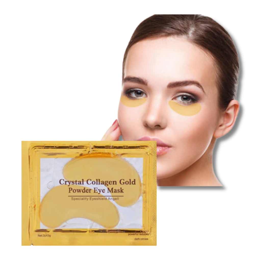 Masque de soin pour les yeux. Solution de collagène à base d'or 24 carats (20 paires de patchs)