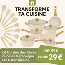 🔥 OFFRE LIMITÉE : 9 Casseroles + 13 Ustensiles Offerts – Derniers Stocks !