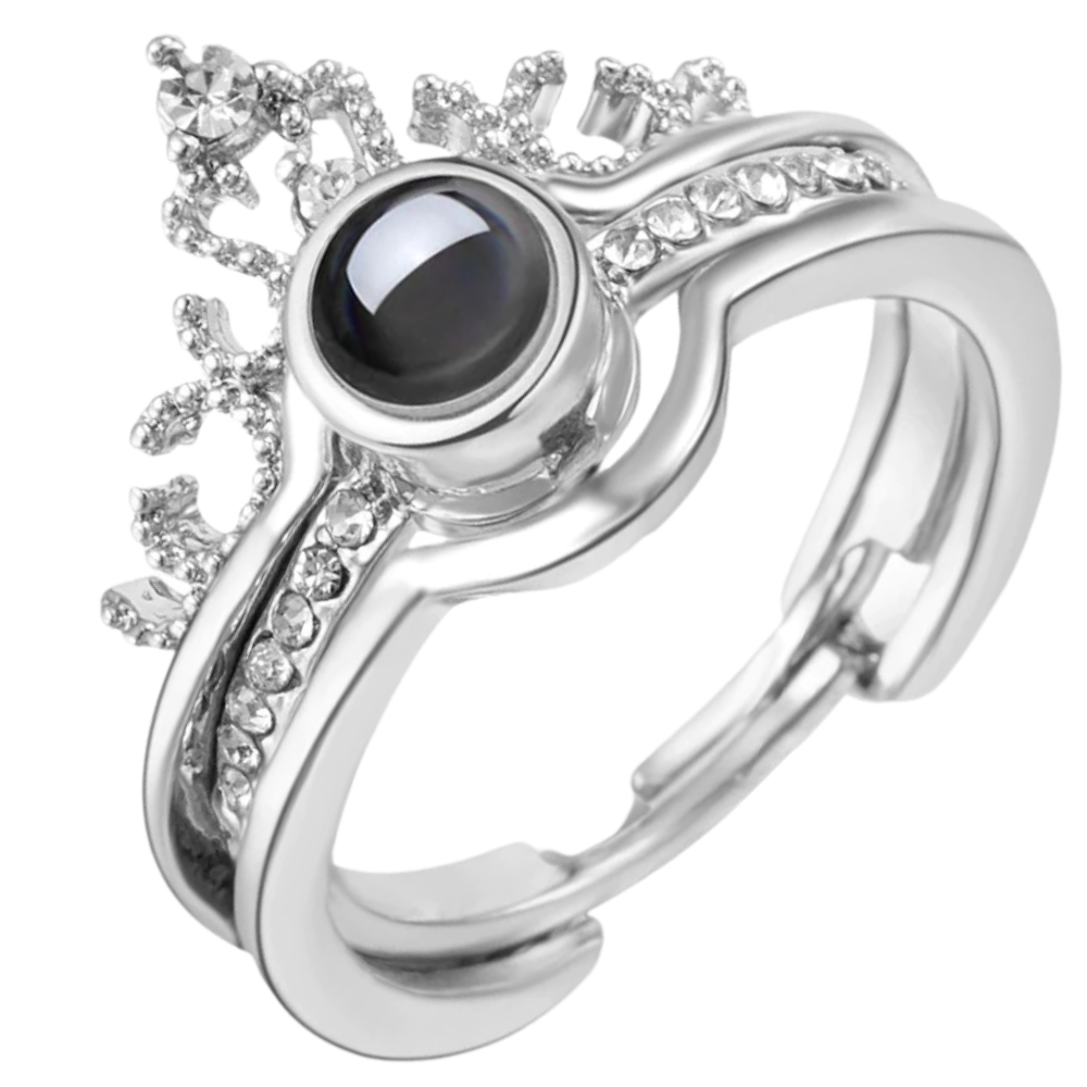 Belle bague "Je t'aime" en 100 langues
