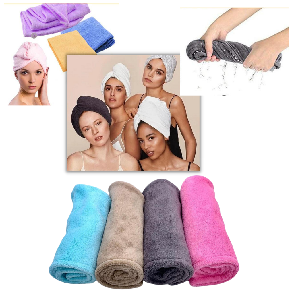 Serviette pour cheveux à séchage instantané