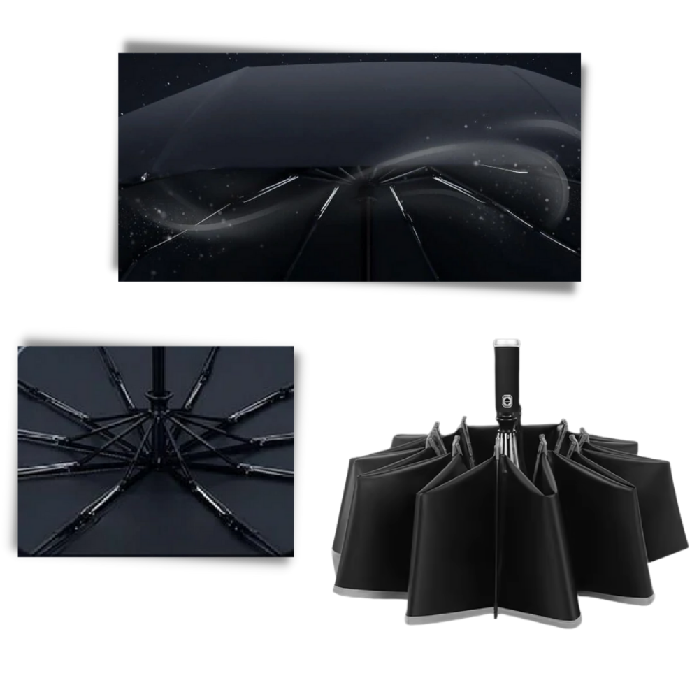 Parapluie à LED résistant au vent pour la pluie et le soleil