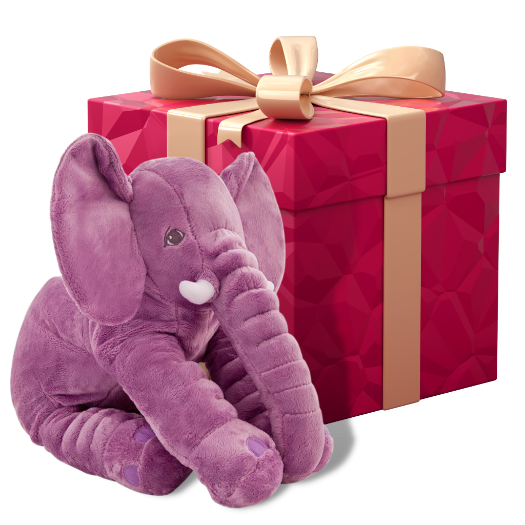 Grande éléphant en peluche