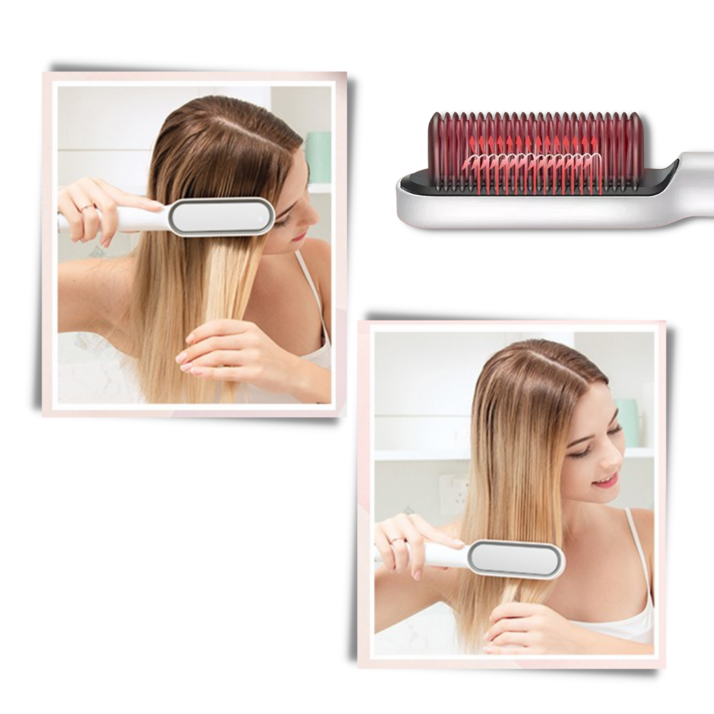 Brosse lissante électrique en céramique