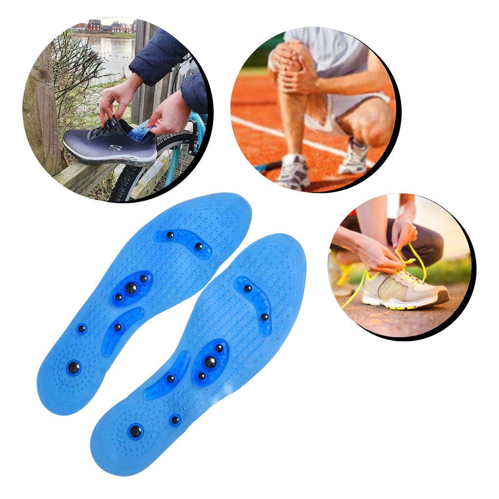 Semelles de massage magnétiques