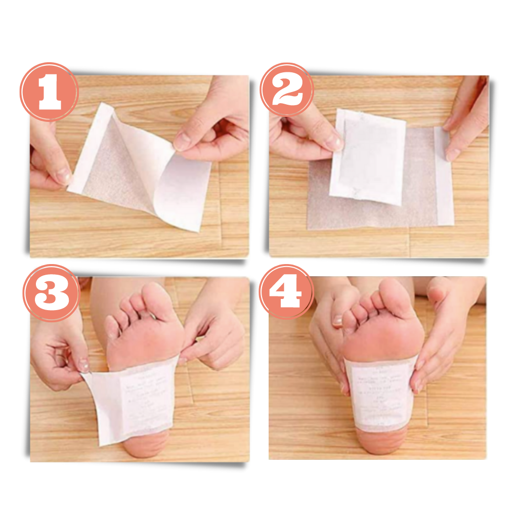 Patches naturels detoxifiants pour pieds (20pcs)