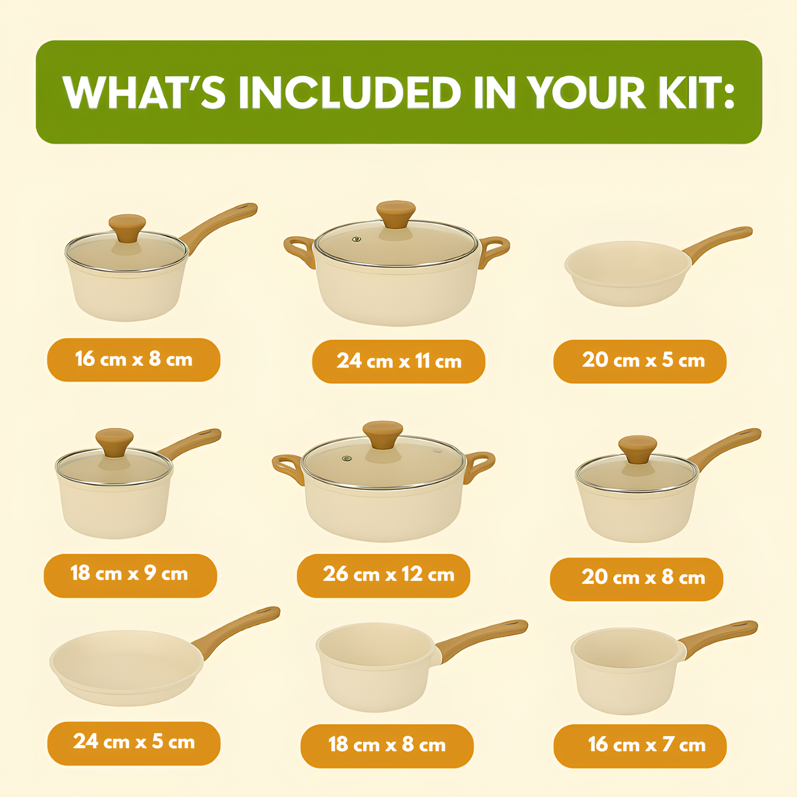 🔥 Full Kitchen Set: 9 Pots + 13 Free Utensils – Limited Stock!