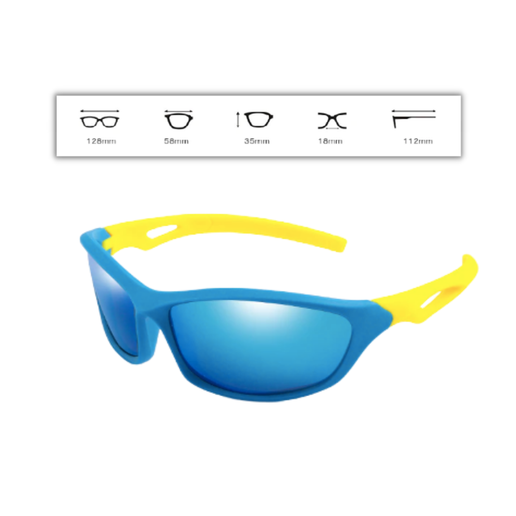 Lunettes de soleil de sport polarisantes avec sangle pour enfants