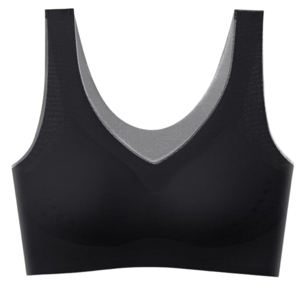 Soutien-gorge ultra-fin sans couture en soie glacée