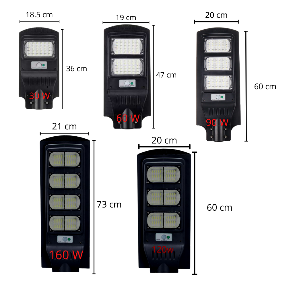 LED d'extérieur à énergie solaire avec détection de mouvement