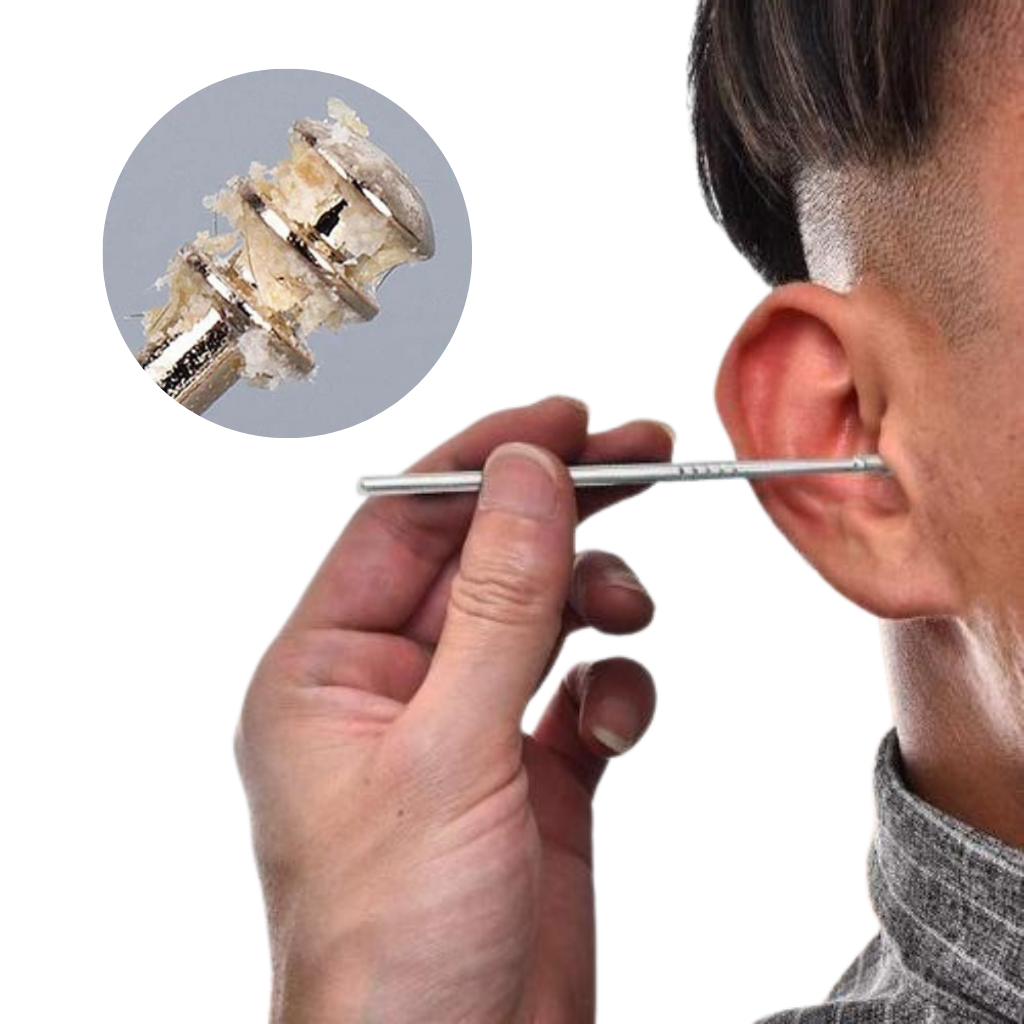 Set d'outils en acier inoxydable pour le nettoyage des oreilles