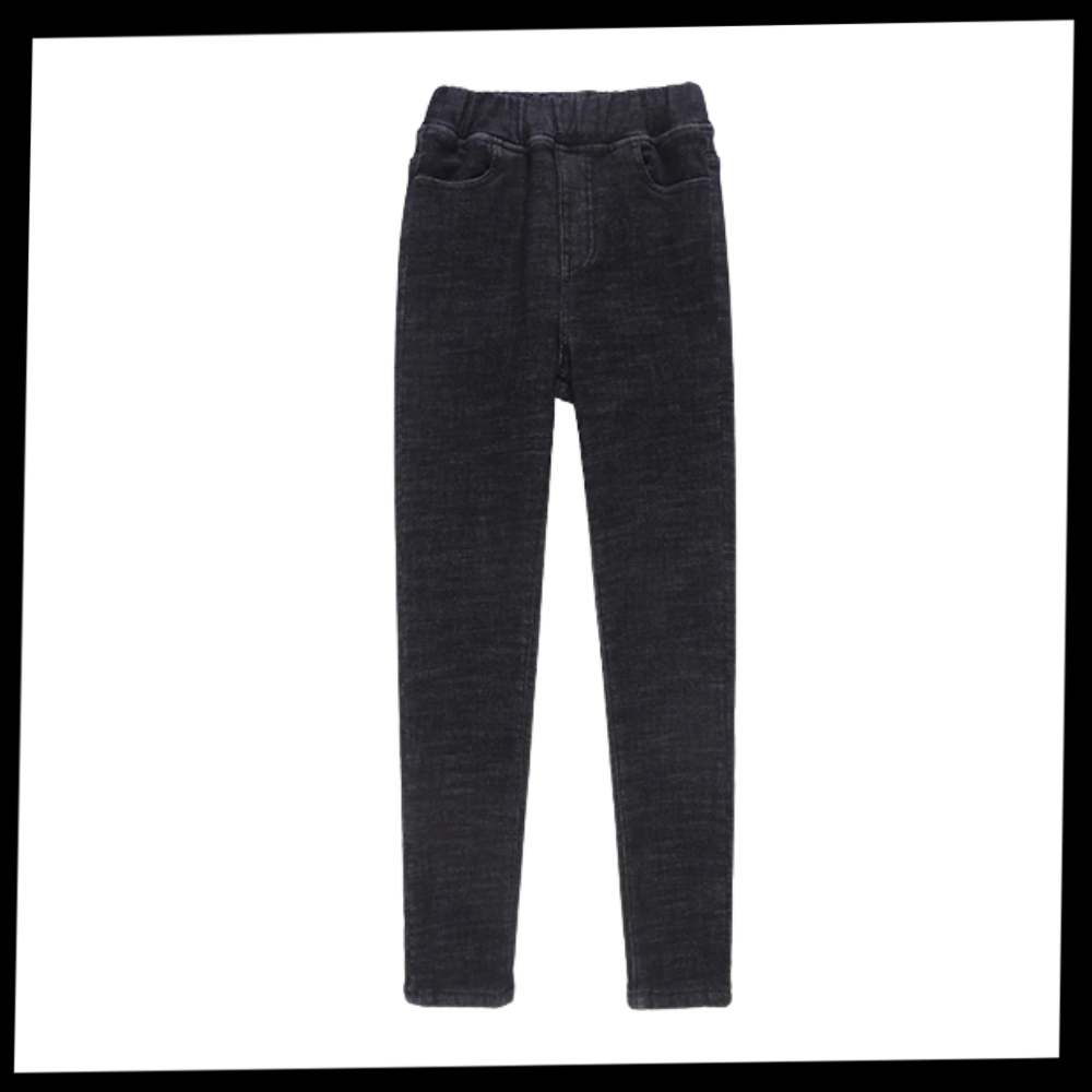 Jegging en laine polaire thermique pour femmes