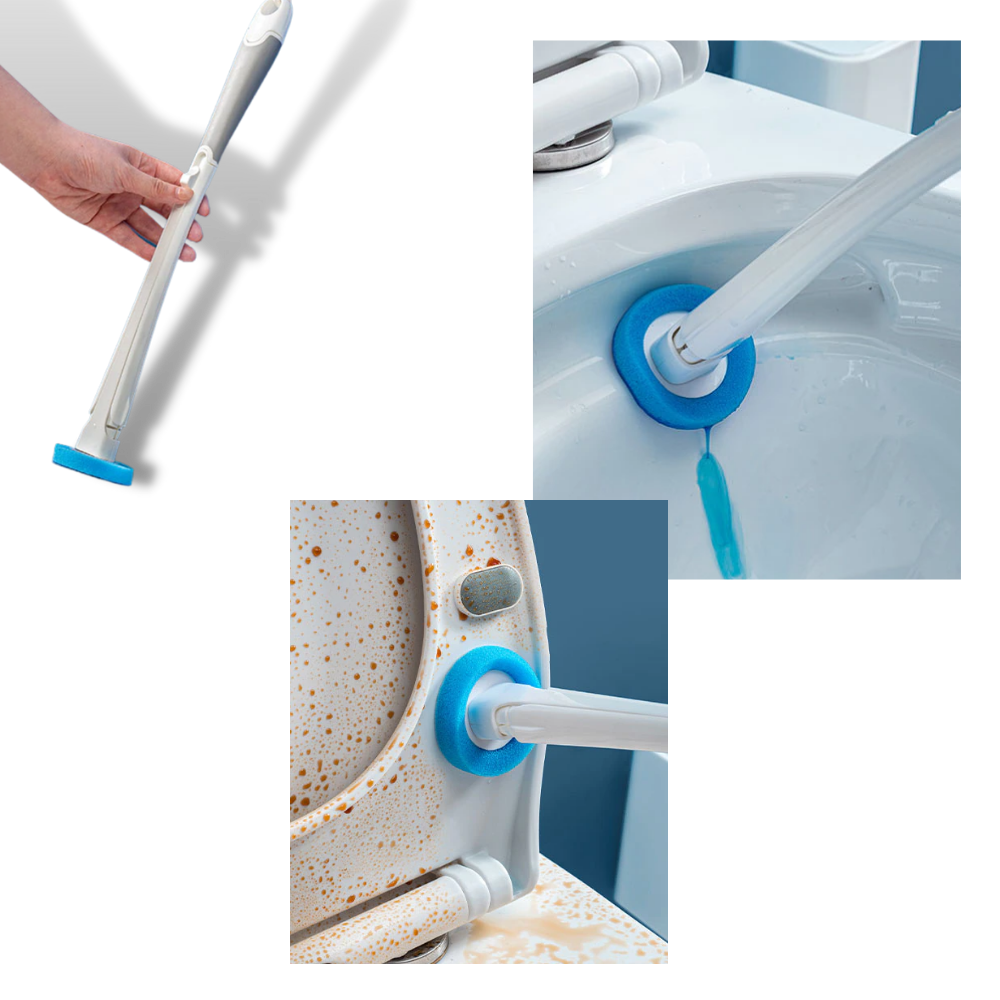 Ensemble de brosses de toilettes jetables